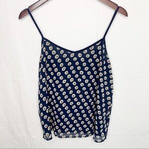 🦩2/$25 Sans Souci / Daisy Print Tank Top - Size M